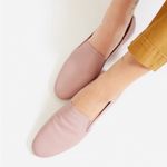 Everlane  Slip On Flat Leather Loafer in Dusty Pink Photo 1