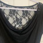 Marshalls Black short sleeve top with Lace Size: Large. NWT Photo 3