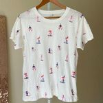 J.Crew tossed skiers sparkly white cotton tee Photo 2