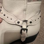 Women’s white zodiac turquoise short booties Size 9 Photo 2