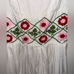 Handmade Antique  And Embroidered A-Line Pleated Dress Small Photo 2