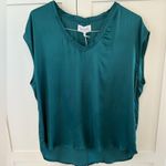 Dear John  Yanis V-Neck Sleeveless Top in Deep Teal Photo 2