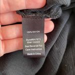 Blu Pepper  Floral Embroidered Wrap Dress Black Sz Small Photo 12