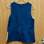 Julie Brown Retro Style Color-block Faux Suede Tank Top Photo 3