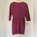 Deadstock Vintage | L’AIGLON Houndstooth Print Midi Dress Small Mrs. Maisel NWT Pink Photo 7