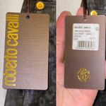 Roberto Cavalli Coated Leopard 5 pocket fit Midrise Skinny Jeans 🆕 42 “Nero” Photo 2