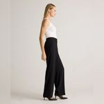 Quince NWT  Stretch Crepe Classic Trouser Pants in Black Size 14 Photo 5