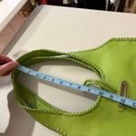 Isabella Fiore  Lime Green Genuine Leather Large Loop Closure Shoulder Bag Photo 11
