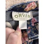 Orvis  Women's Size 8 Denim Floral Button Down Midi Skirt Y2K Style Cotton Photo 4