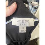 Umgee USA Women’s Johnny Collar Split Neck Black Ruffle Sleeve Dress Size Medium Photo 6