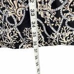 Lulu B Shift Travel Dress Womens 1X Black Beige Nautical Coral Rope Resort Beach Photo 7