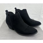 American Eagle Chelsea Ankle Boot Women's Sz 8 Black Side Slit Slip-On Photo 2