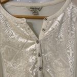 Lucky Brand - Ivory Burnout Velvet Bib Top Photo 1