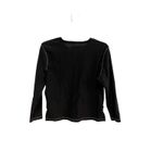 Tommy Jeans Y2K Women Black Long Sleeve V Neck Sparkle Glitter Top Shirt Size M Photo 5