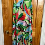 Nicole Miller Women’s  Abstract Multicolor Floral Maxi Tent Dress Size XS Photo 0
