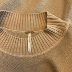 Free People  - NWT Women's Starry Night Shimmer Metallic Sweater Cream Puff Sz L Photo 7