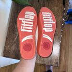 FitFlop Women Shoe Super T Size 7M White Canvas Training Sneaker Pre Owned Photo 7