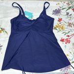 Elegant Navy Blue Women's Swim Tankini Top Size 18W Photo 5