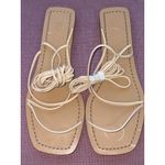 Raye Grey Sandals in Nude 7.5 New with Box Womens Wrap Gladiator Slides Flats Photo 5