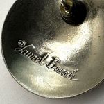 Laurel Burch red and silver tone circle post earrings Photo 3