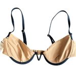 l*space L* Women’s Nico Tan Bikini Top Black V Wiring Size Medium Photo 8