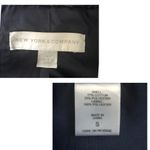 New York & Co. Navy Blue Denim Trench Coat Photo 11