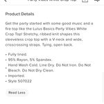 Lulus Party Vibes Crop Top Photo 4