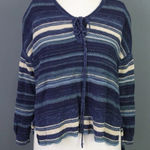 Denim & Supply Ralph Lauren Ralph Lauren Denim & Supply Blue Stripe Knit Lagenlook Knit Sweater M 2472 Photo 0