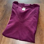 PINK - Victoria's Secret Maroon V-Neck Shirt Photo 0