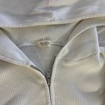 John Galt  White Double Zip Sweater Photo 1