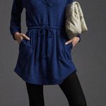 Anthropologie Hooded V-neck Sweater Dress Photo 2