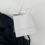 La Blanca  Swimsuit SZ 4 Island Goddess Ruched Black One Piece Wired Padding NWT Photo 6