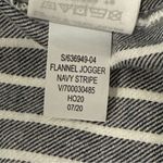 Gap Love By  Flannel Joggers Striped Drawstring High Waisted Blue Medium New Photo 7