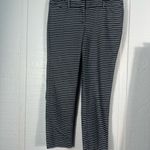 Ann Taylor  LOFT Marisa Women Blue Stripe Ankle Pant Size 4 EUC Photo 1