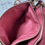 Coach  Mini Brooke Carryall Satchel Pink Glitter Crossgrain Leather Gold Photo 8