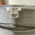 J.Crew  PinStripe Hem Layered SweatShirt Women Gray Size‎ Large Photo 7