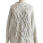 Knit co op chunky cable knit sweater White Photo 0