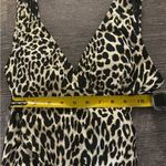 Carmen Marc Valvo Cheetah V Neck Surplice One Piece Bathing Suit Swimsuit swim 4 Photo 4