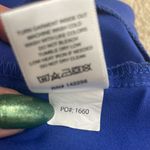 FIGS • casma three pocket scrub top in denim blue sz M Photo 7