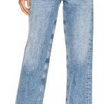 AGOLDE High Waisted Criss Cross Denim Straight Jeans Eternal Women's 25 Photo 0