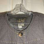 Live a Little LAL Grey Denim Button Front 3/4 Sleeve Jacket L Photo 2