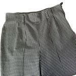 ESCADA‎ High Rise Crop Pants Womens 38 Black White Gingham Plaid Preppy Academia Photo 2