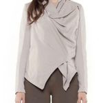 BLANK NYC Private Practice Gray Drapey Moto Jacket Photo 0