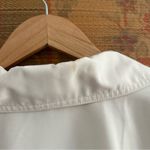 Vintage White Mid Length Double Breasted Trench Coat Size 10 Photo 5