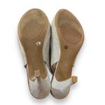 Worthington  Dayne Silver Metallic Peep Toe Stiletto Heels Sz‎ 6.5 Photo 7