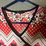 Just Love Hearts, Stars & Chevron Print Scrub Top - Size XS Photo 1