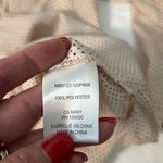 Eliane Rose  Light Pink Black Dotted Swiss Pin Tuck Placket Tunic Blouse‎ Size L Photo 7