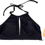 Kona Sol NEW  Black Ruffle Keyhole Bikini Top size XS Photo 3