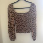 Reformation  Reign Animal Print Top Photo 4