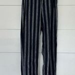 Brandy Melville John Galt Women’s One Size Striped Pants Black Photo 0